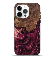 iPhone 15 Pro Max Wood Live Edge Phone Case - Elise (Purple, 724119)