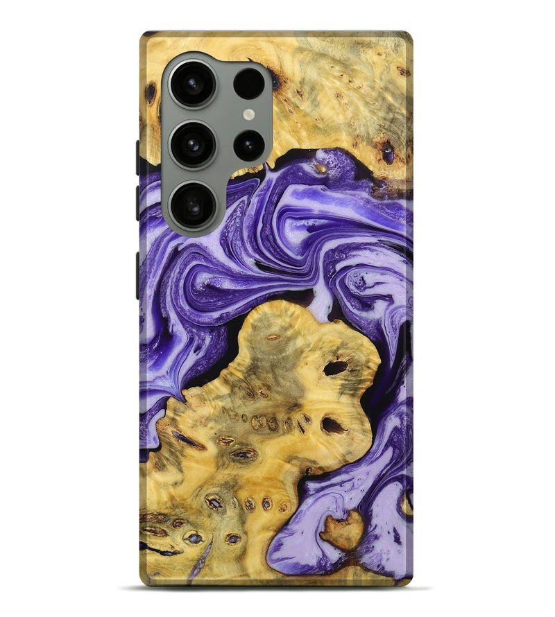 Galaxy S24 Ultra Wood Live Edge Phone Case - Drake (Purple, 724122)