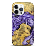 iPhone 15 Pro Max Wood Live Edge Phone Case - Drake (Purple, 724122)