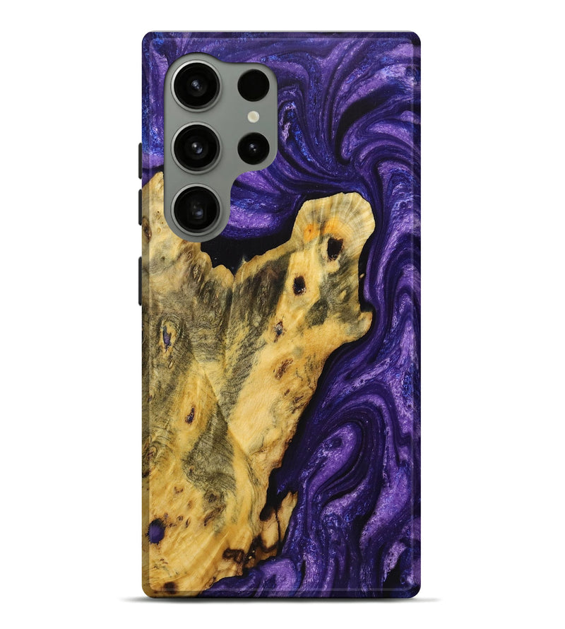 Galaxy S24 Ultra Wood Live Edge Phone Case - Carolina (Purple, 724124)