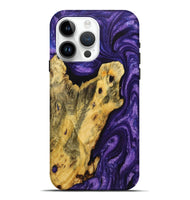 iPhone 15 Pro Max Wood Live Edge Phone Case - Carolina (Purple, 724124)