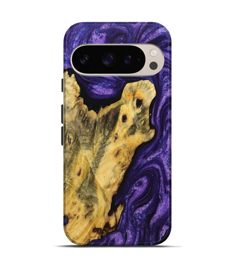 Pixel 9 Pro Wood Live Edge Phone Case - Carolina (Purple, 724124)