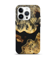 iPhone 15 Pro Wood Live Edge Phone Case - Kehlani (Pure Black, 724129)