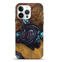 iPhone 15 Pro Max Wood Live Edge Phone Case - Allen (Blue, 724130)