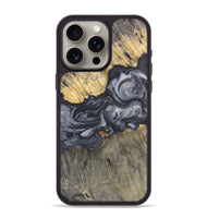 iPhone 15 Pro Max Wood Phone Case - Deborah (Black & White, 724178)