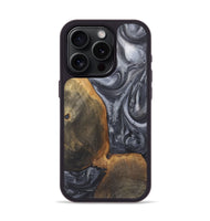 iPhone 15 Pro Wood Phone Case - Trent (Black & White, 724180)