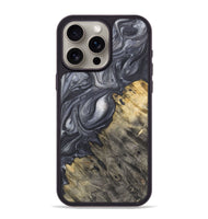 iPhone 15 Pro Max Wood Phone Case - Darren (Black & White, 724181)