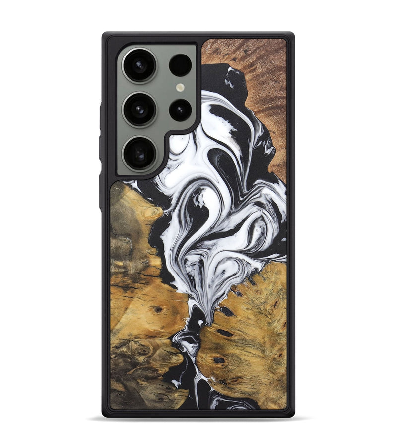 Galaxy S24 Ultra Wood Phone Case - Faith (Black & White, 724182)