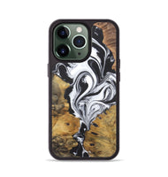 iPhone 13 Pro Wood Phone Case - Faith (Black & White, 724182)