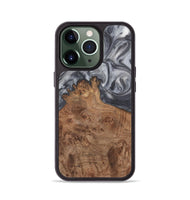 iPhone 13 Pro Wood Phone Case - Franklin (Black & White, 724183)