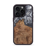 iPhone 15 Pro Wood Phone Case - Franklin (Black & White, 724183)