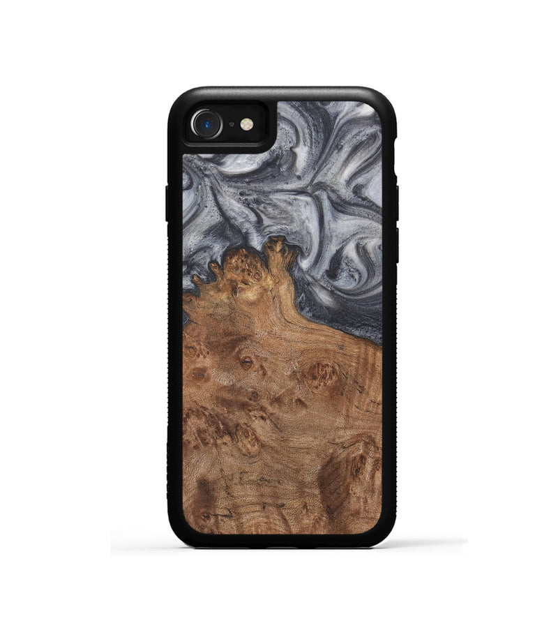 iPhone SE Wood Phone Case - Franklin (Black & White, 724183)