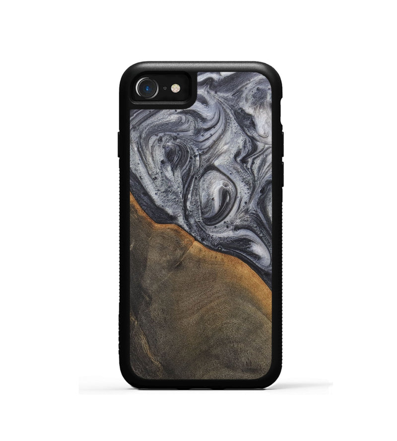 iPhone SE Wood Phone Case - Anthony (Black & White, 724187)