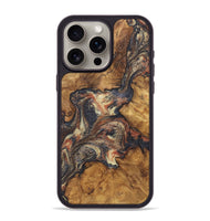 iPhone 15 Pro Max Wood Phone Case - Casey (Black & White, 724190)