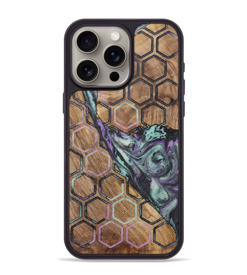 iPhone 15 Pro Max Wood Phone Case - Nasir (Pattern, 724195)