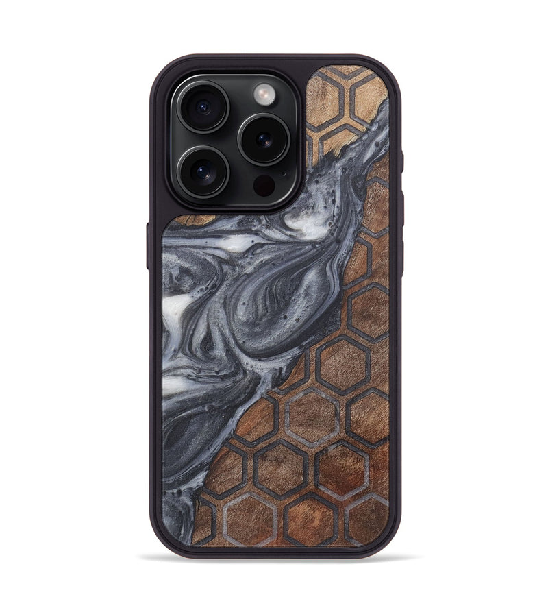 iPhone 15 Pro Wood Phone Case - Miley (Pattern, 724196)