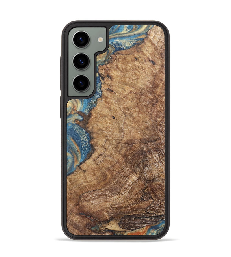 Galaxy S23 Plus Wood Phone Case - Chester (Teal & Gold, 724225)