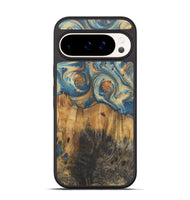 Pixel 9 Wood Phone Case - Lola (Teal & Gold, 724237)