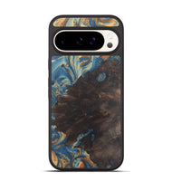 Pixel 9 Wood Phone Case - Charlee (Teal & Gold, 724246)