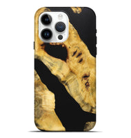 iPhone 15 Pro Max Wood Live Edge Phone Case - Ryan (Pure Black, 724250)