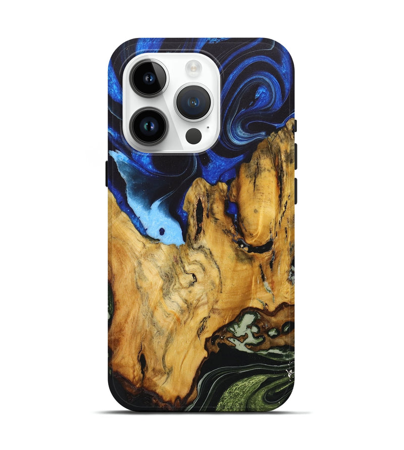 iPhone 15 Pro Wood Live Edge Phone Case - Sergio (Ombre, 724251)