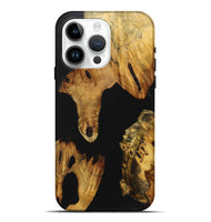 iPhone 15 Pro Max Wood Live Edge Phone Case - Jenna (Pure Black, 724252)