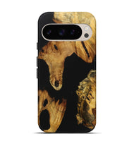 Pixel 9 Wood Live Edge Phone Case - Jenna (Pure Black, 724252)