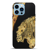 iPhone 14 Pro Max Wood Live Edge Phone Case - Melanie (Pure Black, 724253)