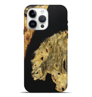 iPhone 15 Pro Max Wood Live Edge Phone Case - Melanie (Pure Black, 724253)