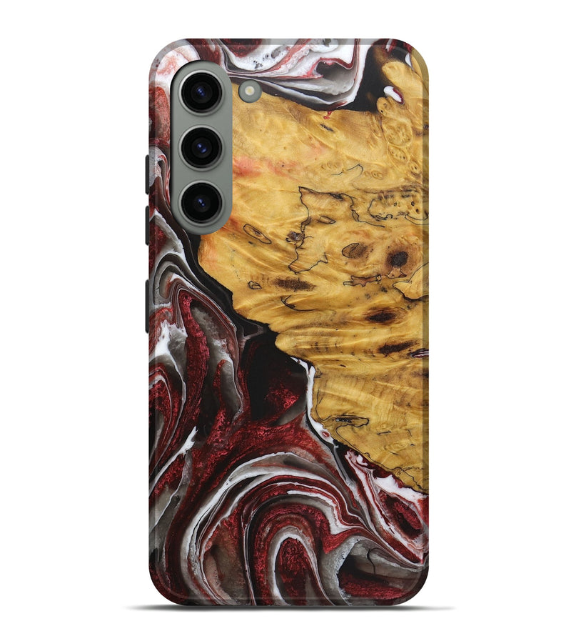 Galaxy S23 Plus Wood Live Edge Phone Case - Aaliyah (Red, 724258)