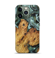 iPhone 13 Pro Wood Live Edge Phone Case - Russell (Green, 724267)