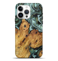 iPhone 15 Pro Max Wood Live Edge Phone Case - Russell (Green, 724267)