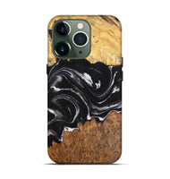 iPhone 13 Pro Wood Live Edge Phone Case - Jorge (Black & White, 724269)