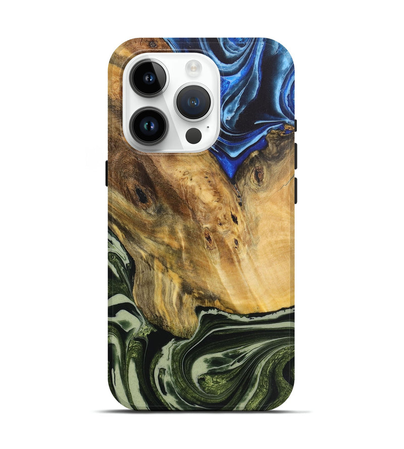 iPhone 15 Pro Wood Live Edge Phone Case - Elijah (Ombre, 724272)