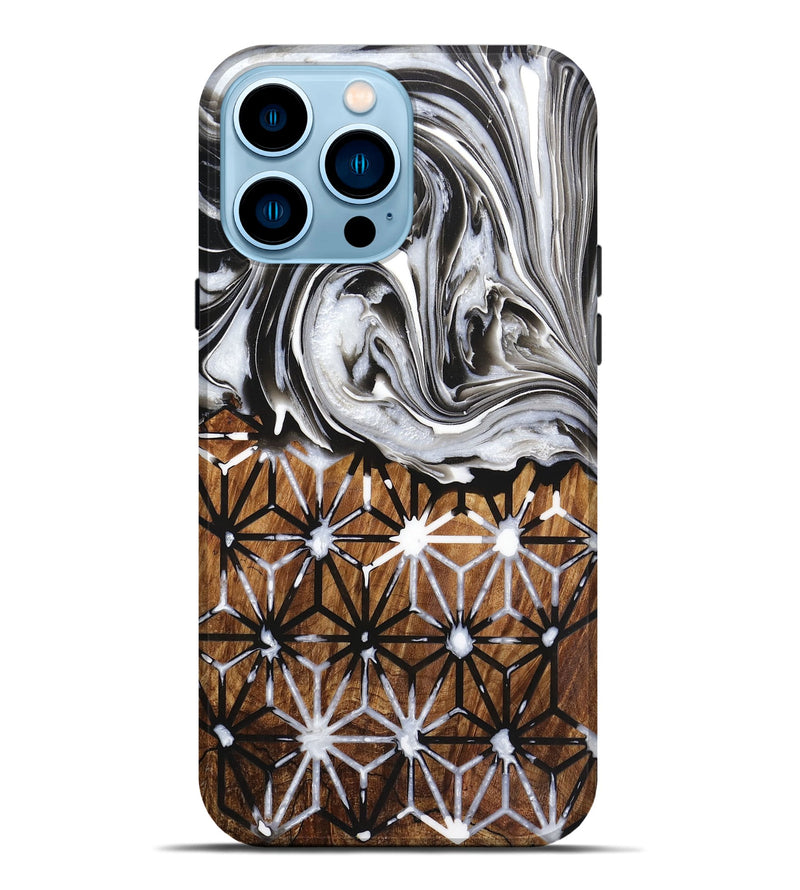 iPhone 14 Pro Max Wood Live Edge Phone Case - Amiyah (Pattern, 724280)