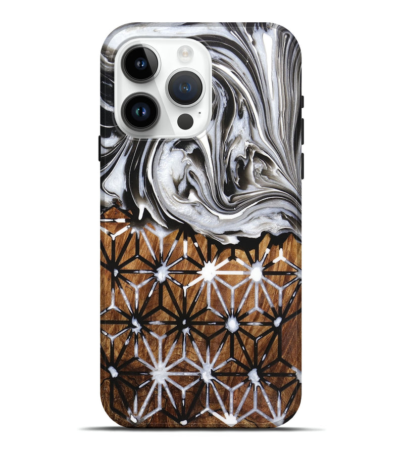 iPhone 15 Pro Max Wood Live Edge Phone Case - Amiyah (Pattern, 724280)