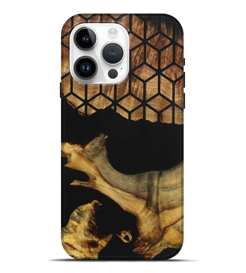 iPhone 15 Pro Max Wood Live Edge Phone Case - Evangeline (Pattern, 724283)