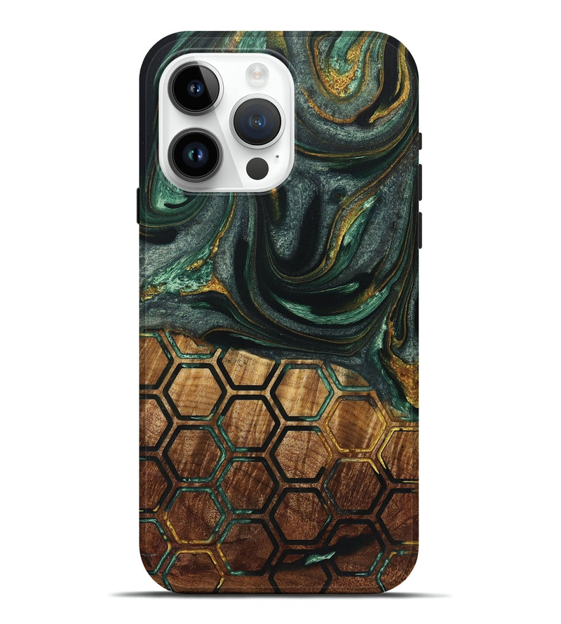 iPhone 15 Pro Max Wood Live Edge Phone Case - Tameka (Pattern, 724284)