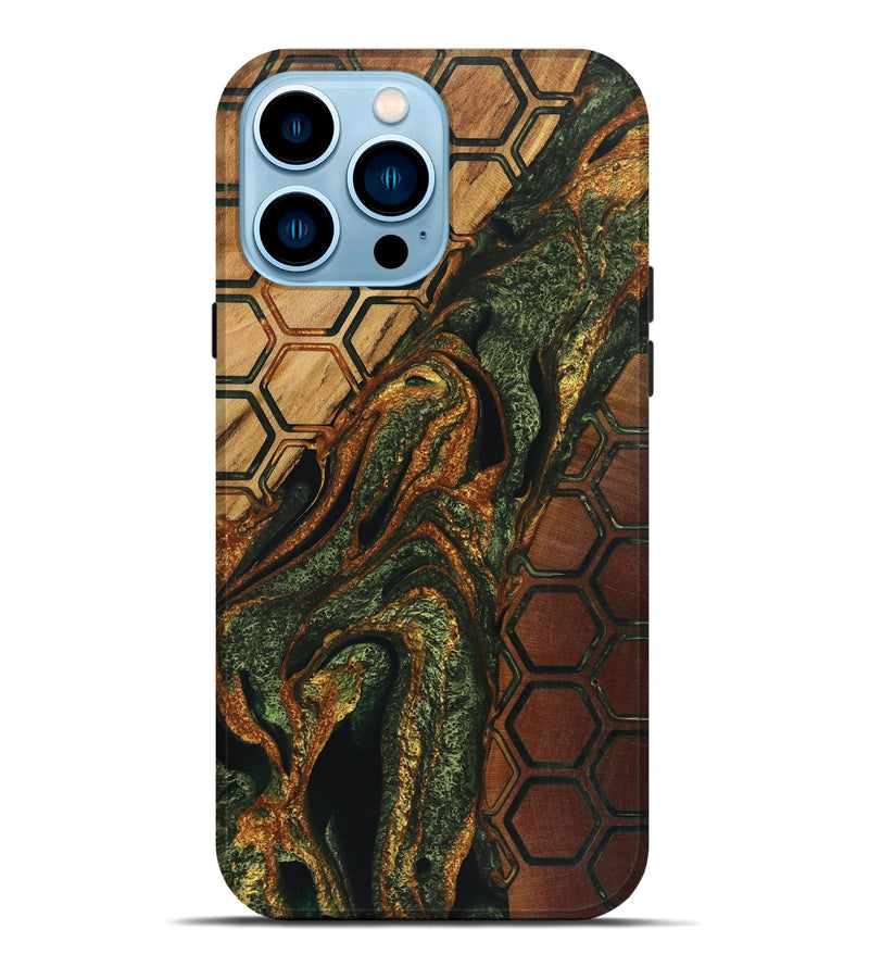 iPhone 14 Pro Max Wood Live Edge Phone Case - Stacie (Pattern, 724286)