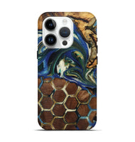 iPhone 15 Pro Wood Live Edge Phone Case - Micheal (Pattern, 724288)