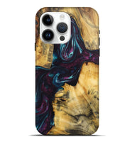 iPhone 15 Pro Max Wood Live Edge Phone Case - Olivia (Purple, 724290)