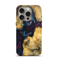 iPhone 16 Pro Wood Live Edge Phone Case - Olivia (Purple, 724290)