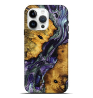 iPhone 15 Pro Max Wood Live Edge Phone Case - Effie (Purple, 724291)