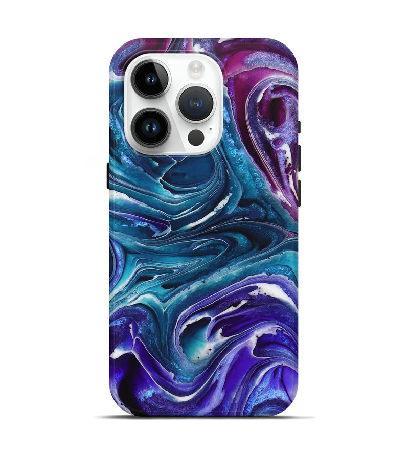 iPhone 15 Pro ResinArt Live Edge Phone Case - Norman (Purple, 724294)