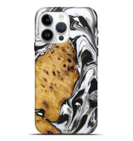 iPhone 15 Pro Max ResinArt Live Edge Phone Case - Kellen (Black & White, 724295)