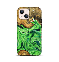 iPhone 13 mini ResinArt Live Edge Phone Case - Isla (Green, 724297)