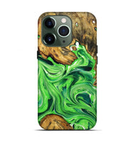 iPhone 13 Pro ResinArt Live Edge Phone Case - Isla (Green, 724297)