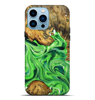 iPhone 14 Pro Max ResinArt Live Edge Phone Case - Isla (Green, 724297)