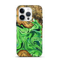 iPhone 15 Pro ResinArt Live Edge Phone Case - Isla (Green, 724297)