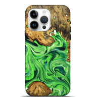 iPhone 15 Pro Max ResinArt Live Edge Phone Case - Isla (Green, 724297)